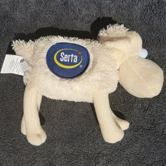 Serta Sheep Lamb Number #1 Plush Stuffed Animal - White, Blue Eyes 8" 2019 - Picture 7 of 8